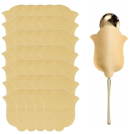 BGCYEGD kraft paper spoon sleeve,kitchen gadgets,Portable Tableware Paper Sleeve,Takeout Supplies Spoon Paper Pockets Packaging Sleeve(100 Pieces)