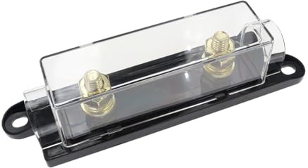 Soporte de fusibles ANL - Bloque de fusibles de audio de automóvil, bloque de fusibles con cubierta clara | Soporte de fusibles de audio de automóviles para de audio de automóvil, seguridad de