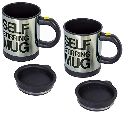2Pcs Self Stirring Mug die selbstrührende tasse lazy mug Kaffee Mischbecher Automatische Mischen Kaffeetasse