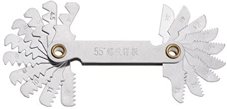 sourcing map Britisch Whitworth 4G-48G Schraube Gewinde Abstand Messröhre Werkzeug Abstand Schnitt Messröhre Messschieber Messgeräte Messen Werkzeug für Industrielle Messung