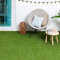 Steffensmeier Kunstrasen Rasenteppich Park Meterware | wasserdurchlässig UV- Beständigkeit für Balkon, Terrasse, Garten | Grün, Größe: 300x300 cm