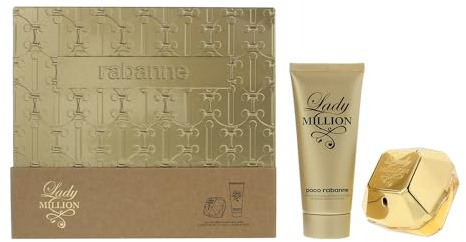 Paco Rabanne Lady Million 2 Piece Gift Set: Eau de Parfum 80ml - Body Lotion 100