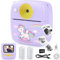 Dhapy sofortbildkamera Kinder, 48MP Kinderkamera Sofortbildkamera mit Druckpapier & 32 G TF Karte, 1080P Digitalkamera Kinder, Geschenke für Jungen und Mädchen 3-12 Jahre-Pink (Lila)