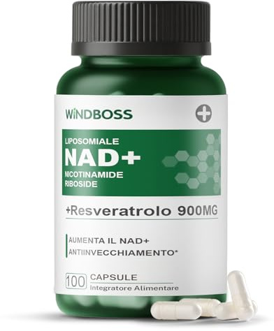 NAD+ Integratore – 900 mg per Dose | Formula Avanzata con Capsule Vegetali | 100 Capsule