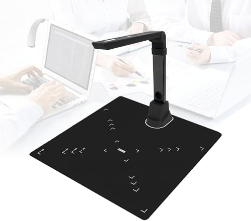 Scanner per Libri A3/A4 18mp Ad Alta Risoluzione Con OCR, Visualizzatore Documenti USB Con Appiattimento Pagine Curve E Rimozione Sfondo, Per Studio Casa E Archiviazione