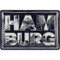 Nostalgic-Art Retro Blechschild, Hamburg – Bilder-Buchstaben & Tau – Souvenir & Geschenk-Idee, aus Metall, Vintage-Design zur Dekoration, 20 x 30 cm