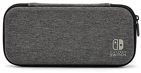 PowerA Etui de protection Slim pour Nintendo Switch, Switch -Modèle OLED et Nintendo Switch Lite - Anthracite, Housse de Protection, Étui de Console, Rangement, Licence Officielle