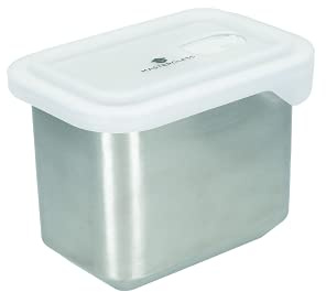 MasterClass All-in-One-Edelstahlbehälter mit Deckel und PTFE-, PFOA- und BPA-freiem Antihaftbeschichtung, backofen-, gefrierschrank- und mikrowellenfest - 1 L, Silber