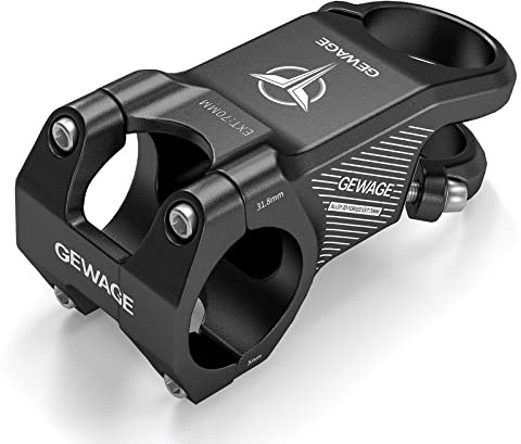 31.8 Bike Stem Mountain Bike Stem -8 Degree Short Handlebar Stem Drop for Road Bike, Mountain Bike, MTB, BMX