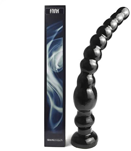 Perline anali flessibili FAAK da 12 pollici con ventosa,Più sono,meglio è,10 palline butt plug dildo,Dildo con perline extra-lungo per un piacere anale profondo