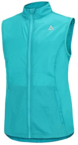 Airtracks Damen Fahrradweste Laufweste Comfort Line Radweste Leichte Wind Weste Reflektierend Winddicht Ärmellos Windstopper Atmungsaktiv XS S M L Xl XXl 3XL 4XL - hellblau - S