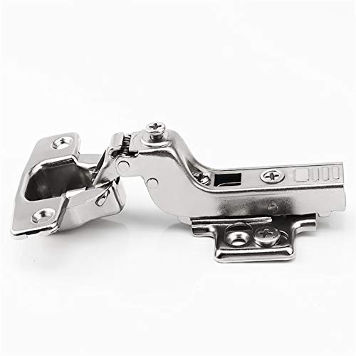 Bisagra de Acero Inoxidable Resistente, bisagra hidráulica 3D de Copa de 35mm, bisagras de Cierre Suave, Clip de Instalación rápida, Paquete de 2 uds. (Color : Inset)