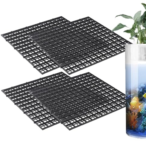 Mångsidigt akvariumlock - viktigt tillbehör för terrarium och akvarium, akvarieskydd | hoppskydd för sköldpaddor och reptiler, set med 4 st