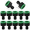 Dokeno 10 Stück Garten Wasserhahnanschluss 1/2 '' und 3/4 '' BSP 2-in-1 Gardena Hahnverbinder Kunststoff Schlauchanschluss für Wasserhähne mit Gewinde
