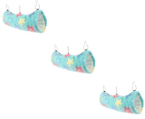 BUGUUYO 3St Rattentunnelnest hamsterbett Hamster Tunnel Kleintiertunnel Hamstertunnel Hamsterwinter Sugar Gliders Hängematte Käfig Meerschweinchen-Tunnel meerschweinchen versteck Baumwolle