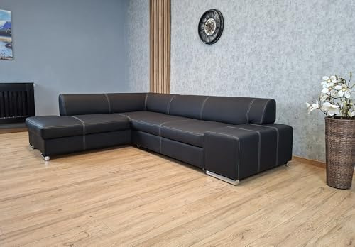 Quattro Meble Divano angolare in pelle bovina London II in una delle pelli più resistenti e resistenti al mondo (200 x 275 cm angolo sinistro)
