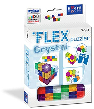 HUCH! | Flex Puzzler Crystal | Geschicklichkeitsspiele | Logikspiele IQ Spiel | Denkspiele & Knobelspiele | Geschenke für Kinder und Jugendliche | Logik Spiel für 1 Person ab 7 Jahren