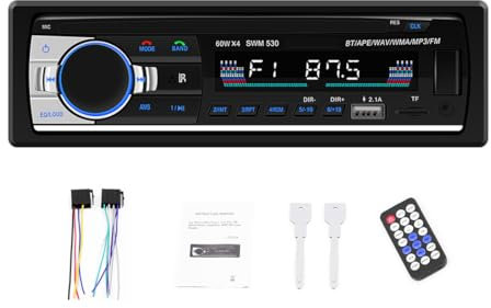 BOOMBOOST Autoradio Bluetooth Lettore MP3 Car Card Machine Supporto Generazione Radio AUX U Disk SD Card WMA WAV MP-530UT