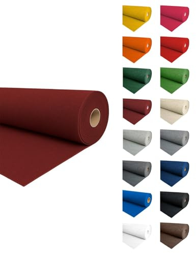 Jardin202 - Alfombra para Eventos Moqueta Ferial | 2m Ancho 2 Metros (Ancho) x 5 Metros (Largo) (08 - Burdeos)