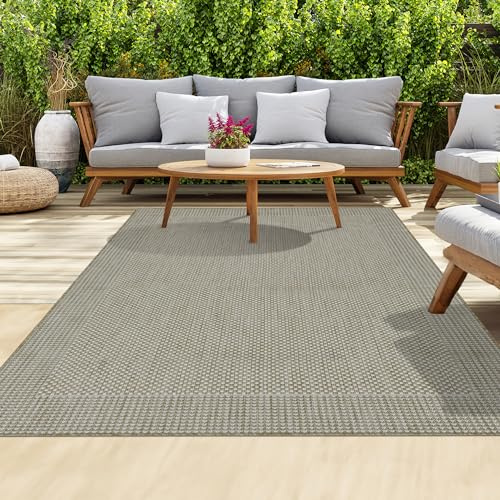 homeart Tappeto da esterno, facile da pulire, per interni ed esterni, per portico, terrazza, balcone, giardino, picnic, cucina, corridoio, resistente ai raggi UV e alle intemperie, grande, 80 x 150