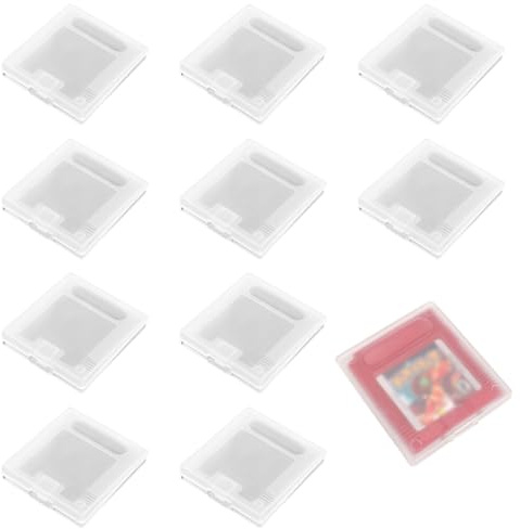 ZXUPOI 10 st fodral för gameboy genomskinliga fodral skydd spelpatron fodral damm skyddande spelkort fodral kortlådor för gameboy Color GB GBC GBP