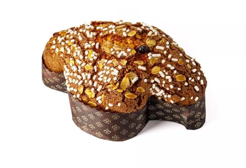 Avilia Set 5 Stampi per Colomba Pasquale da 750g - Ideali per Dolci Festivi, in Carta Pura Cellulosa, Resistenza Fino a 200°C, 30.5x22x6cm, Marrone