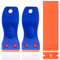 2PCS Plastic Scraper with 30PCS Plastic Razor Blades, Non Scratch Multi Purpose Scraper Tool for Cleaning Labels and Decals Paint from Glass Caulk Stickers Caulk and Food