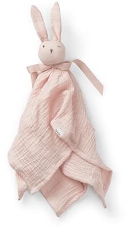 Elodie Details Doudou Lapin Mouchoir, Blinkie pour Bébé et Tout-Petit, en 100% Coton Bio Doux Oeko-Tex, Idée Cadeau de Naissance Fille et Garçon, Carré 51 x 51 cm, pour Aider à S’endormir - Mae Pink
