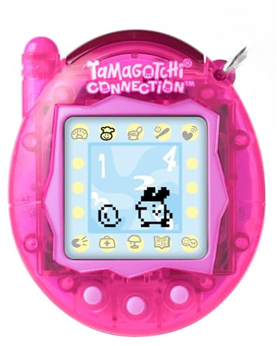 TAMAGOTCHI Bandai Connection Digital Translucent Pink Shell Virtual Pet Electronic Toy With Infra-Red Connection For Shared Fun | Kids Toys For Girls And Boys Are Great Japanese Gifts