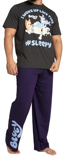 Bluey Pyjamas | Bingo Herrpyjamas Set | Rolig Pyjamas För Män | Blå XXL
