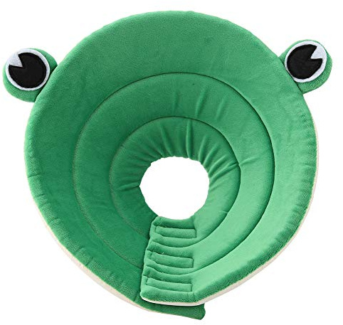 Collier Anti puces Réglable pour Chiens et Chats en Matériau Éponge de Haute Qualité avec Décoration Grenouille Mignonne Protecteur