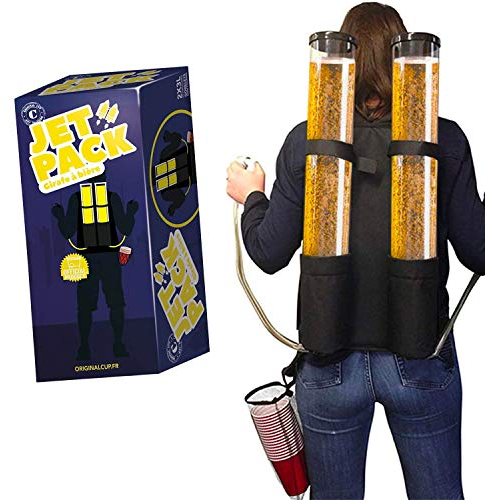 Dispensador de Bebidas Duo | Beer Jet Pack |Backpack | 2 tanques de 3L | 2 boquillas de cerveza | Bebidas | Fiesta