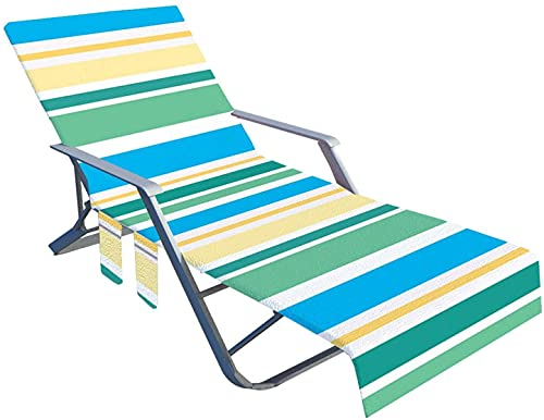 LNJ Schonbezug Für Gartenliege,Strandliege und Strandliege Schonbezug,Strandliegenauflage,Strandhandtuch Liegenbezug Für Schwimmbäder, Strände, Gartenhotels 210x73 cm (D)