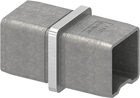 STEINBACHER© | Raccord en acier inoxydable pour tube 30x30x2mm, à emboîter, V4A