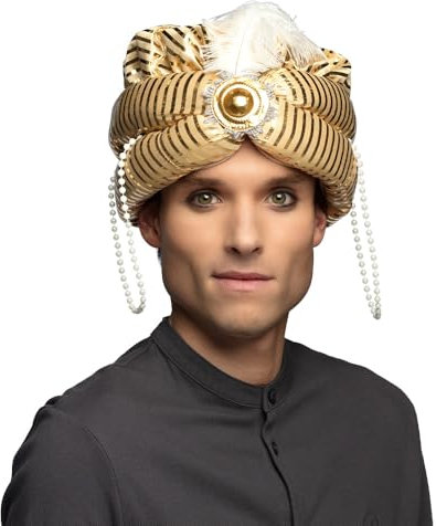 Boland 81036 – hatt sultan prins, huvudbonad för vuxna, festival, karneval, karneval, temafest, 1001 natt