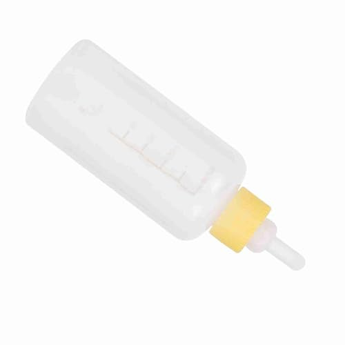 Kit d'alimentation au Biberon pour Chaton, Kit de Soins Infirmiers pour Lait de Remplacement pour Chaton 6 Pièces Biberons pour Chaton de 60 Ml (YELLOW)