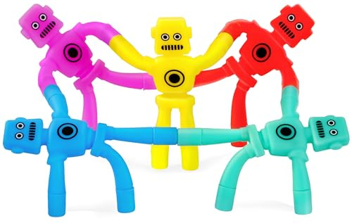 5Pcs Magnetic Travel Toys, Magnetic Robot Fidget Toys for Kids