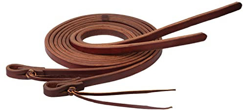 Weaver Leather Working Tack extra schweres Geschirr, Geteilte Zügel mit Ananas-Knotenenden, 1,6 cm x 2,4 m