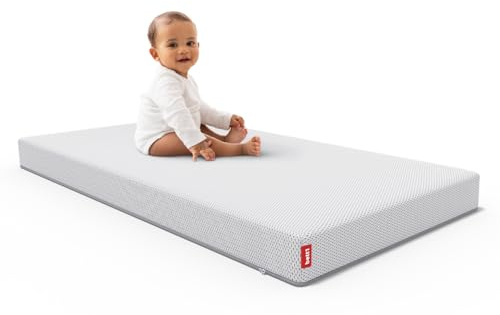 Bodyguard bett1 SuperBreeze Kindermatratze 80x160 cm für Neugeborene, Babys und Kleinkinder (Liegefläche bei 60 °C waschbar, rundum verstärkte Trittkante, Belüftungskanäle, QXSchaum, Oeko Tex 100)
