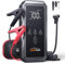 Avviatore Emergenza per Auto con Compressore 150PSI 5000A 21800mAh, YaberAuto Booster Avviamento Auto/Moto per 9.0L Gas/8.0L Diesel, 12V Starter Batteria con Ricarica Rapida 18W,Uscita DC 160W,Torcia
