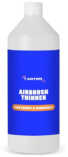 7 Artists Airbrush Thinner 1000 ml Diluyente Aerografo | Disolvente y Limpiador para Aerografo