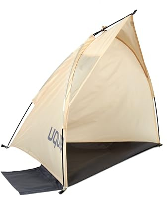 Uquip Refugio de playa Shelly Mini Sand I 100 x 75 x 80 cm I UPF 50+ Tienda de playa para proteger contra el sol, el viento y la lluvia I Tienda de playa portátil, ideal para playa, camping y picnic