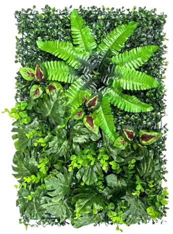 Artificial Plant Wall Panel - Artificial Plant Wall Panel | All-Weather Privacy Fence, Artificiall Hedge Greenery Walls Panels For Backyard Mall Indoor Garden Cafe Restaurant Wedding Party