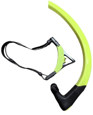 MALSSE Tubo di allenamento per il nuoto, tubo di respirazione anteriore, per nuoto, snorkeling, piscina, immersioni, accessori facili da usare per snorkeling e immersioni