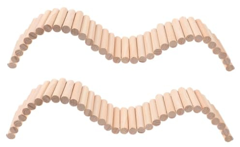 jojofuny 2 pièces Pont Échelle Bois pour Hamsters et Rongeurs Escalade Sécurisé pour Cage Enrichissement Flexible pour Hamsters Souris et Chinchillas