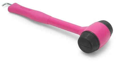 MOSCATELLI Multi-Purpose Camping Hammer, Robust and Ergonomic Mallet Hammer with Hook for Removing Pegs – Fuchsia