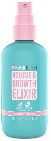 HAIR BURST Spray Elixir Multiuso para el Cabello — Bruma Voluminizadora con Camemoro, Brotes de Guisantes y Polímeros - Protección UV, Mejora el Brillo, la Hidratación y la Fuerza - Previene la Rotura