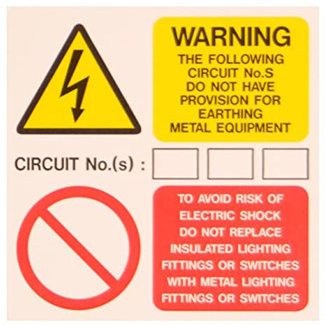 Warning Signs - Earth PROVISIONS Labels - S/A Vinyl - Pack of 10 Labels