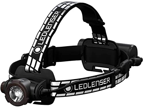Ledlenser H7R Signature - Rechargeable Outdoor LED Head Torch, Super Bright 1200 Lumens Headlamp, 260 Meter Focus, Camping, Hiking Head Torch Rechargeable, Up to 65 Hours Running Time