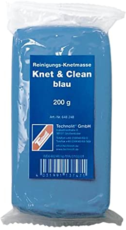 TECHNOLIT Reinigungsknete Knet Clean 200 g, Lackreinigungsknete, für glatte Oberflächen, lösemittelfrei